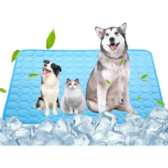 Cooling Mat for Large Dogs Cats Pet Washable Summer Cooling Pads Summer Sleeping - Picture 1 of 6